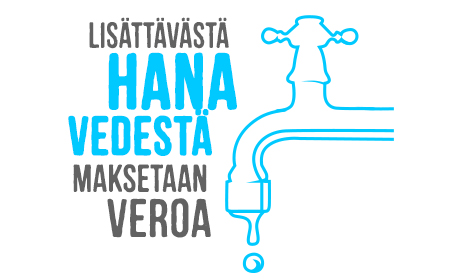 Lisättävästä hanavedestä maksetaan veroa