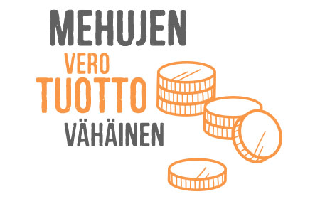 Mehujen verotuotto on vähäinen